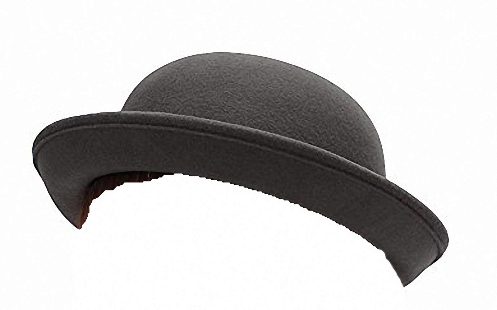 Ulalaza Women's 170-Dark Grey Felt Vintage Cloche Derby Hats Autumn Elegant Beanie Cap Winter Bowler Church Hat Party Bucket Hat