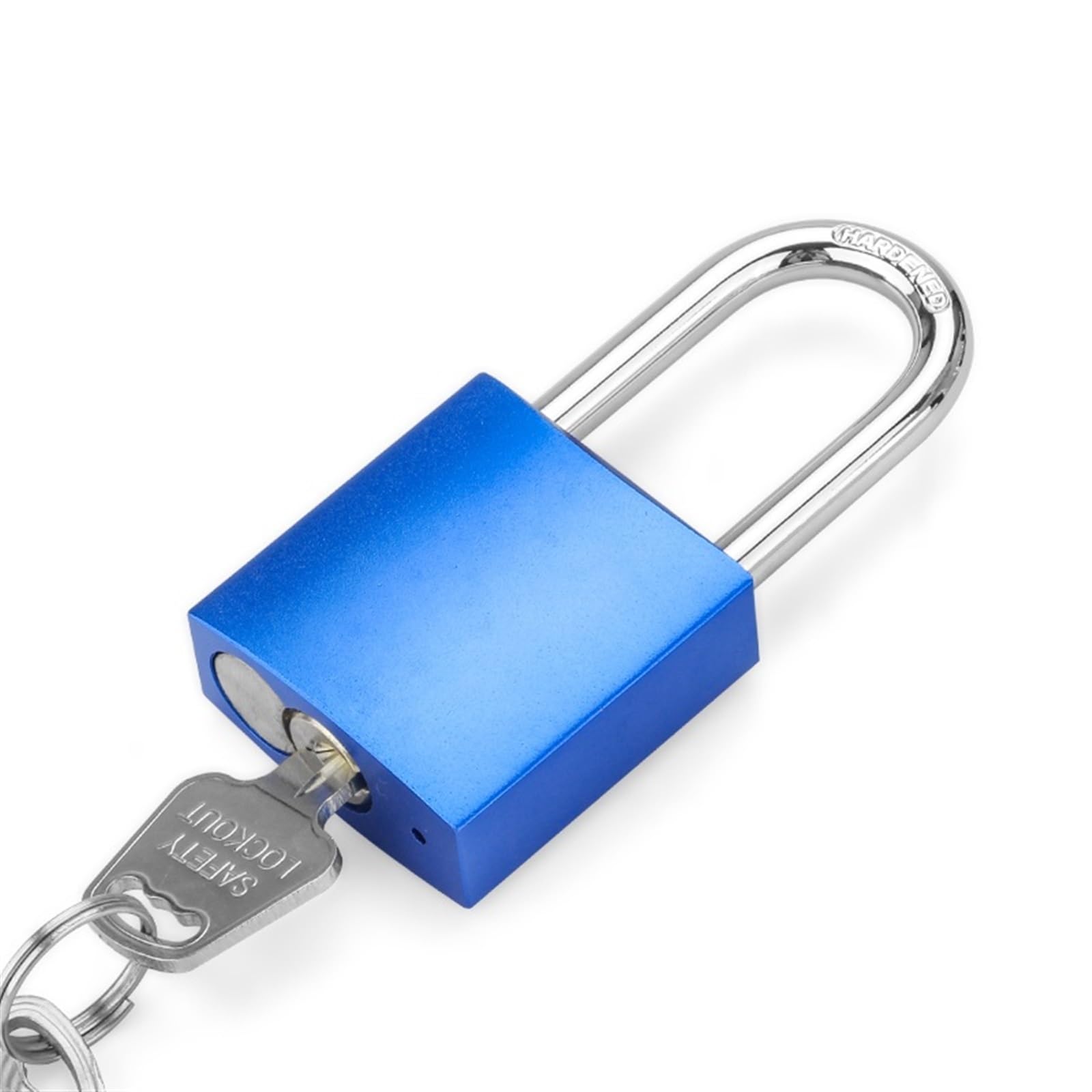 Cadenas aluminium anodisé bleu haute résistance pour étiquetage LOTO