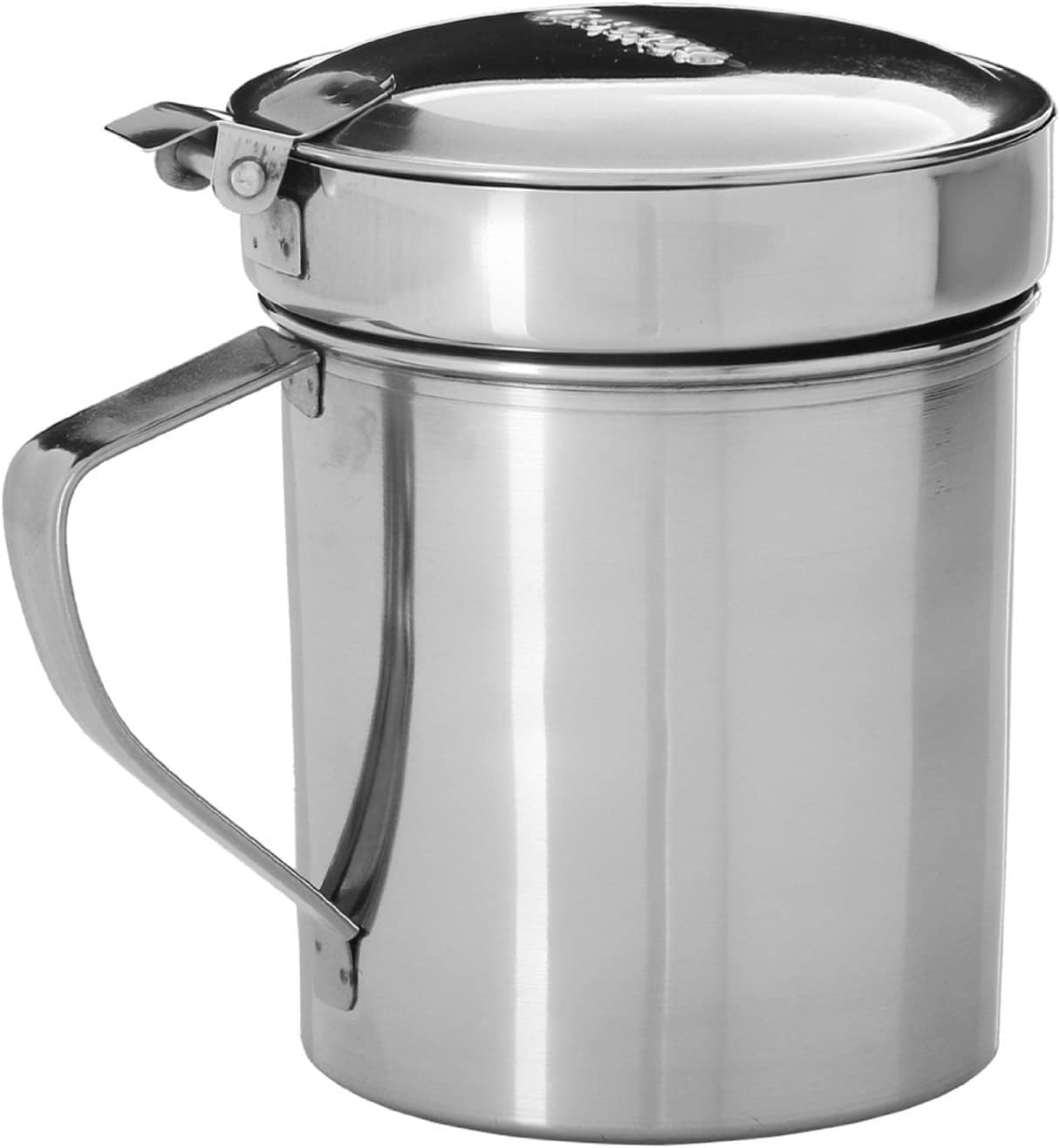 Genérico Pack 2 Aceiteras para Aceite Usado Acero Inoxidable para Cocina 550ML con Filtro Metálico/Recipiente para Aceite Usado de Cocina y Grasa/Grasera Cocina Metálica 550ML 2Uds Metálico