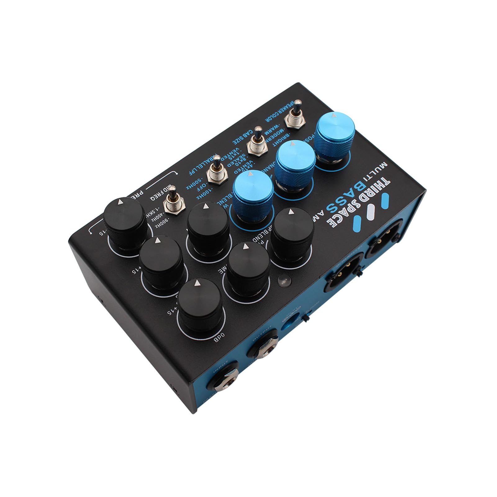 Pedale Multieffetto per Basso, Processore Multieffetto Professionale, Pedali per Basso con Preamplificatore, Equalizzatore a 3 Bande, Catena di Segnali Parallela, Loop FX, Simulatore di