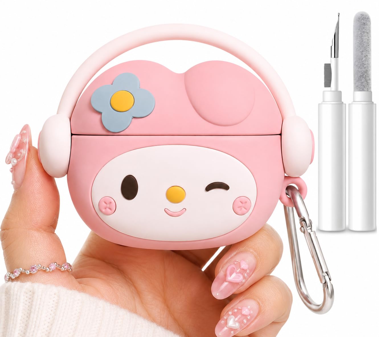 Apple AirPods Pro 3 ＋ケース Case for AirPods Pro 3 with Cleaner Kit Cartoon Kawaii Soft 3D