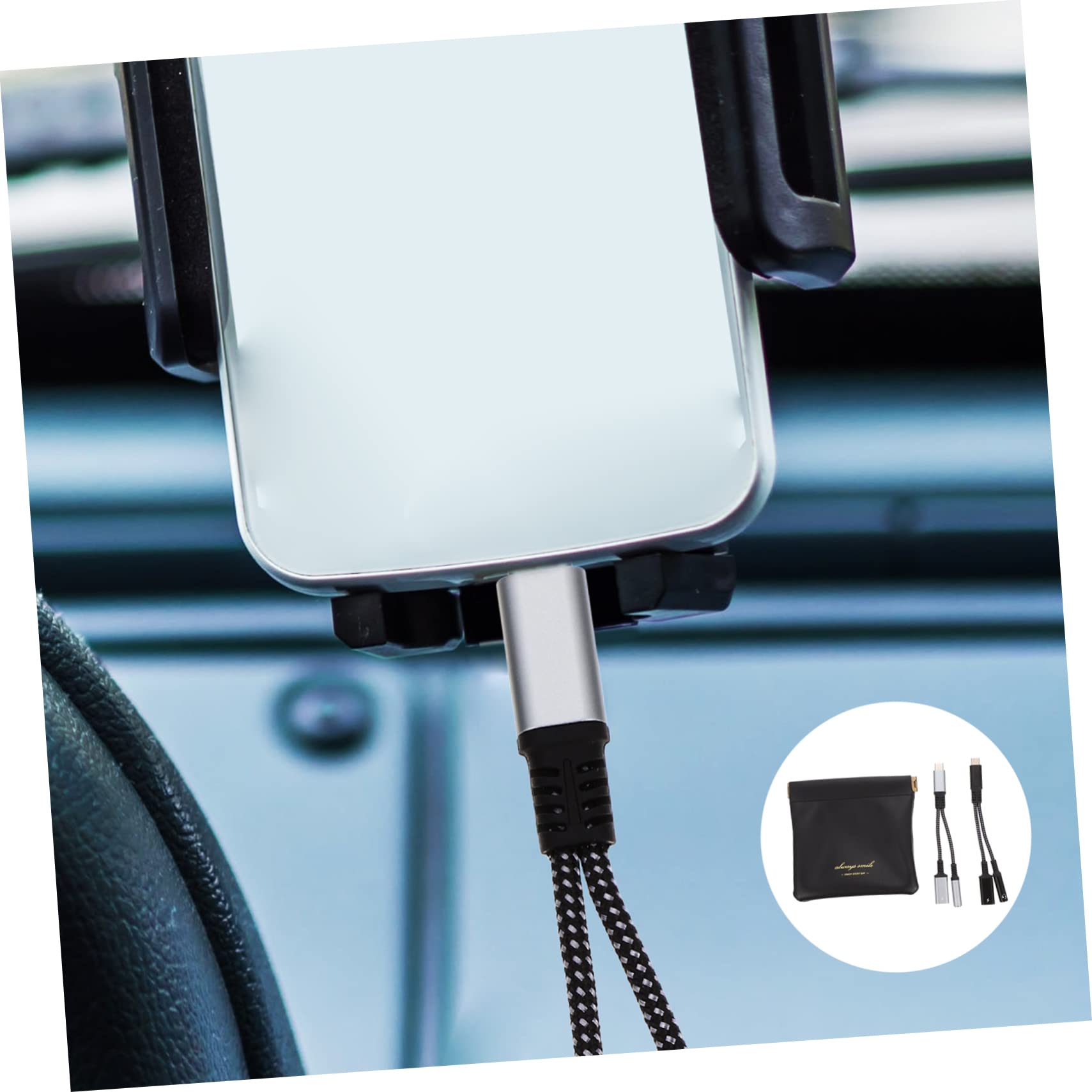 Uonlytech 4pezzi Adattatore Usb c Jack Audio Caricatore Compatibile Smartphone e Simultanei