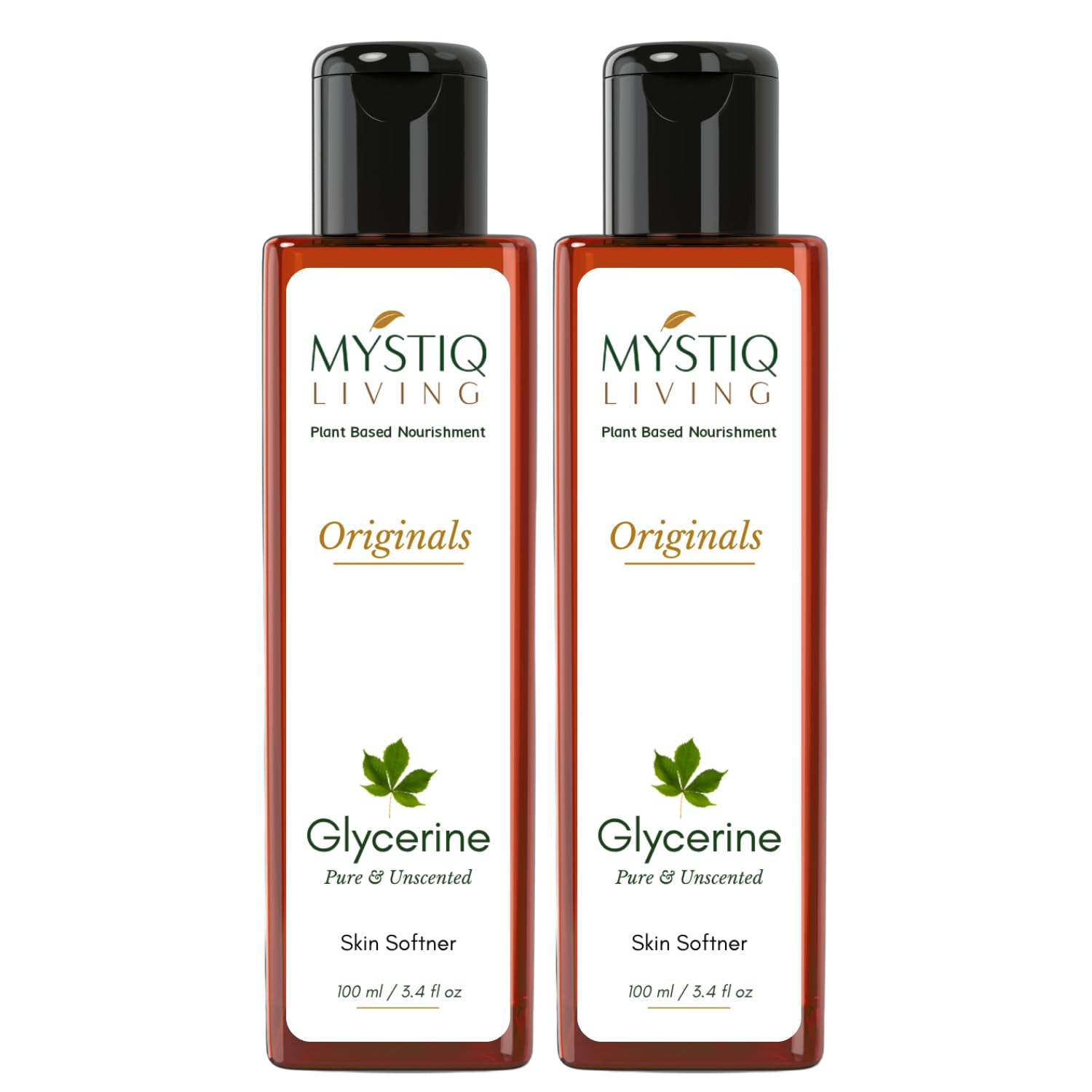 Mystiq Living Glycerine - Plant Based | Pure and Unscented | Pack of 2 | For Face Skin and Body Care - 200 ML (100 ML Each)-image-14