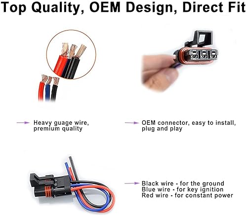 Miniatura 8 de Pulse Bus Bar Conector de alimentación Pigtail para Polaris Ranger XP 1000  RZRPro RS1 General 2018 2019 2020 2021 Pulse Plug Bus Bar Arnés Pigtail