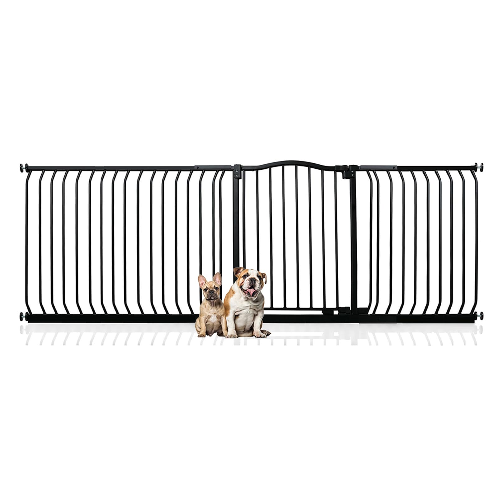 Bettacare Curved Top Dog Gate, 161cm - 170cm, Matt Black, Pressure Fit Pet Gate for Puppy and Dog, Easy Installation — view 68