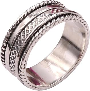 Pure 925 Sterling Silver Jewelry Spinner Ring, Celtic Ring, Luxury Unique Gifts, Anxiety Meditation Ring, Motivational Ring, Statement Ring, Adorable Ring, Mothers Day Gifts Ring