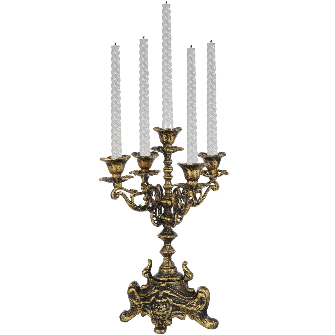 Abaodam 1 x Kerzenständer für Stumpenkerzen, dekorativer Kerzenständer, Hotel-Kerzenständer, Metall-Kerzenständer, Metall-Stumpenkerzensockel, Gusseisen, Schreibtisch-Display