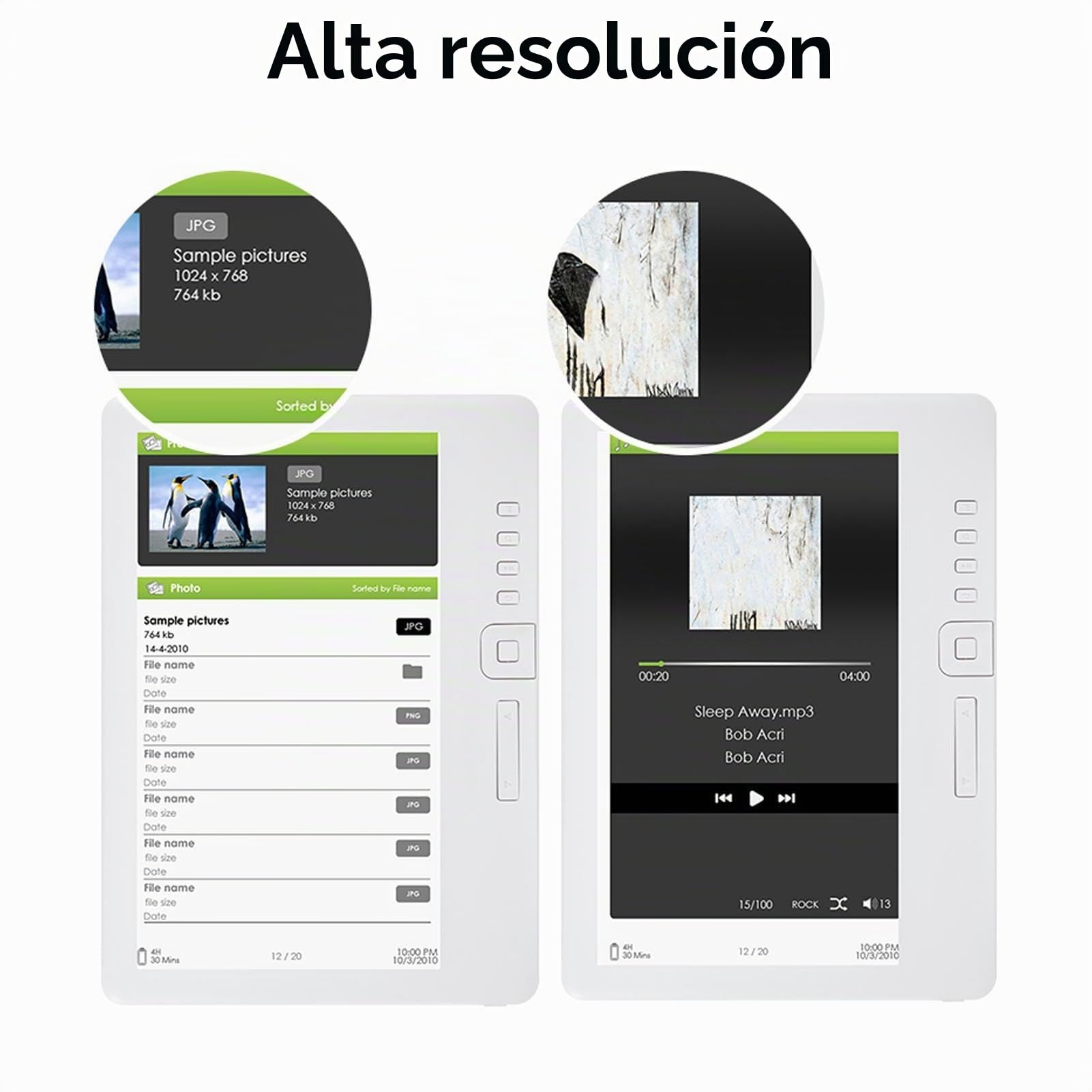 Lector de Libros Electrónicos, Lector de Libros Electrónicos LCD de 7 Pulgadas con Música, Video y Fotos Funciones Multimedia para Adultos, Estudiante, Amante de la Lectura (16G)