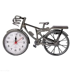 Home Decor Retro Bicycle Alarm Clock Numeral Bicycle Shape Alarm Clock Table Clock Cool Alarm Works of Art