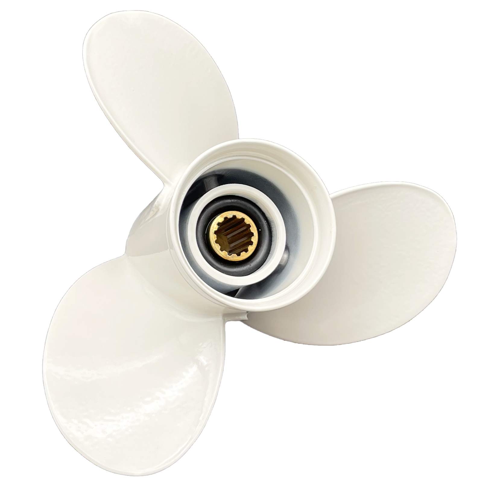 Aluminum Outboard Cupped Propeller Boat Prop 10 1/4x14 Replacement for Yamaha Engines T25/F30/40/C40/F40/E48/50/C50/F50/55/F60HP G Series