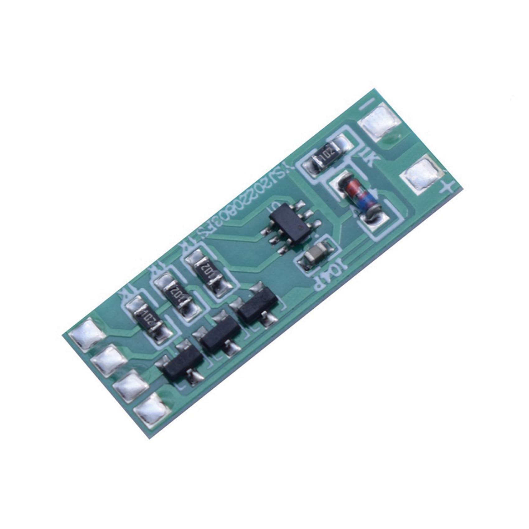10 Unidades de Módulo de Luz LED Intermitente de 3-12 V, Par Rojo y Azul Intermitente, Adecuado para Modelo de Coche, Bicicleta, Luz de Seguridad para Vehículo Eléctrico