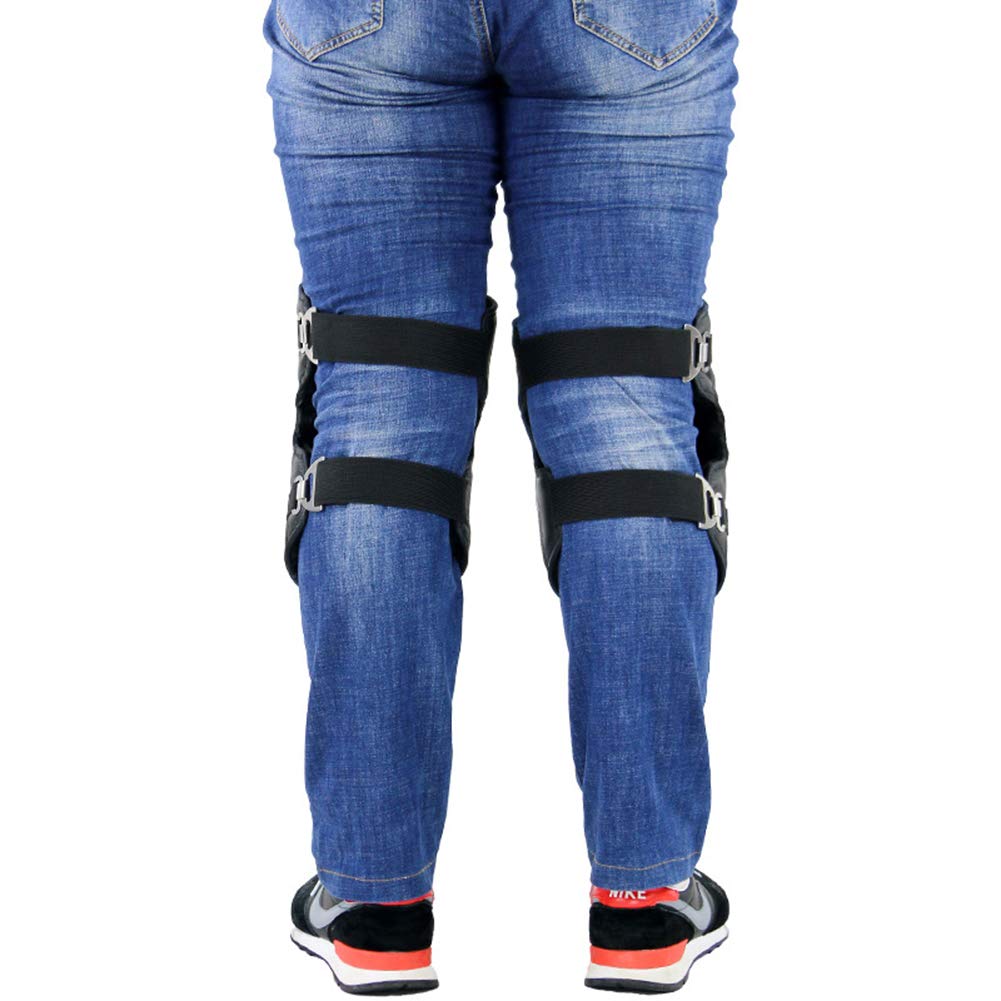 Ginocchiere Termiche In Pelle Per Moto - Antivento, Impermeabili, Con Lana, Regolabili Per Ciclismo E Sport Invernali - Foto 7