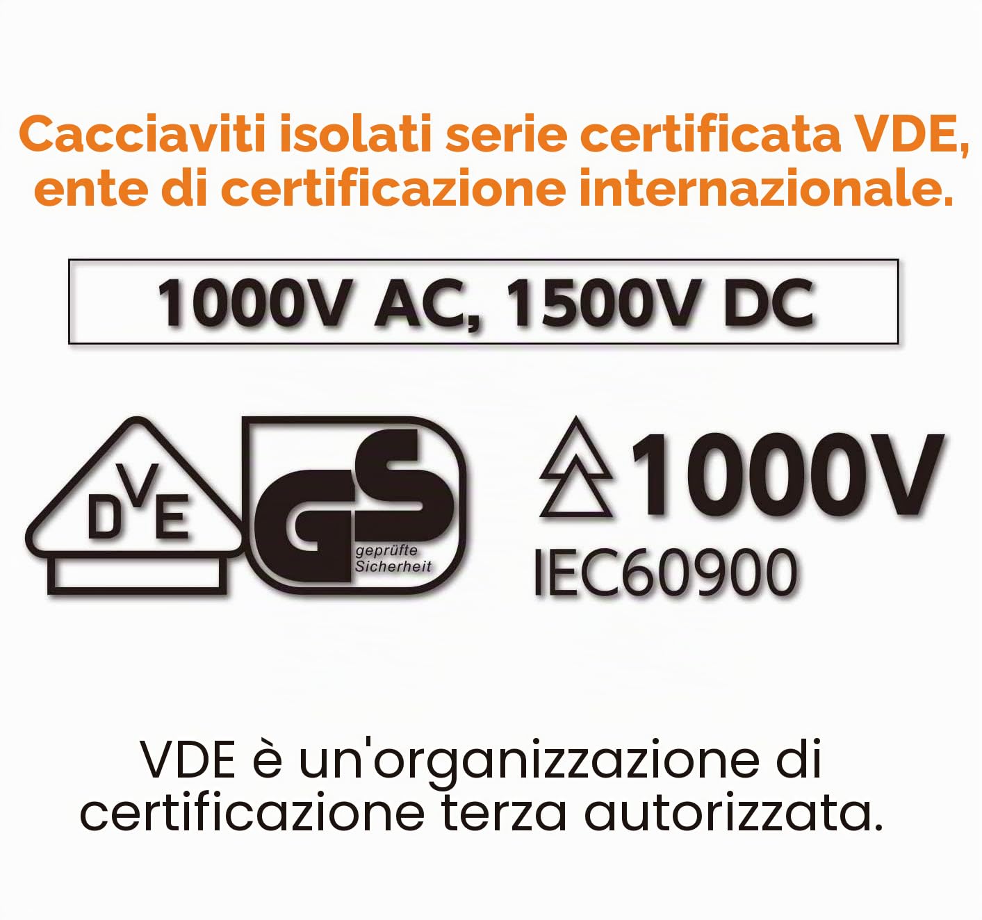 VESSEL Cacciavite BALL GRIP VDE (isolati) Pozidrive/Plat, set di 5 pezzi