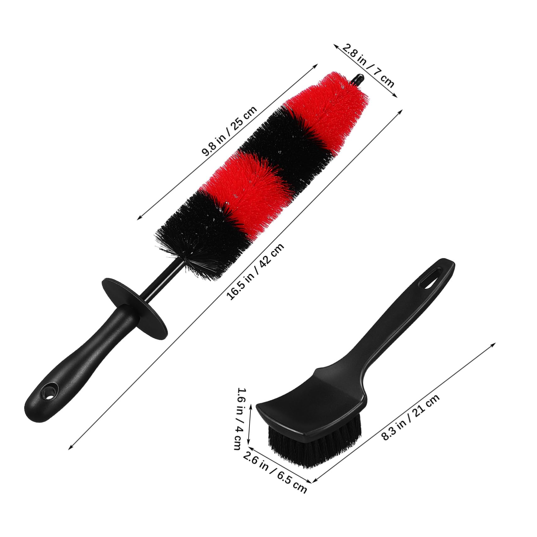GLEAVI 3sätze Reifenbürsten Auto Reinigungsbürsten Für Felgen Und Reifen Ergonomisches Design Biegsamer Kopf Strapazierfähige Borsten Für Effektive Reinigung Für Autopflege