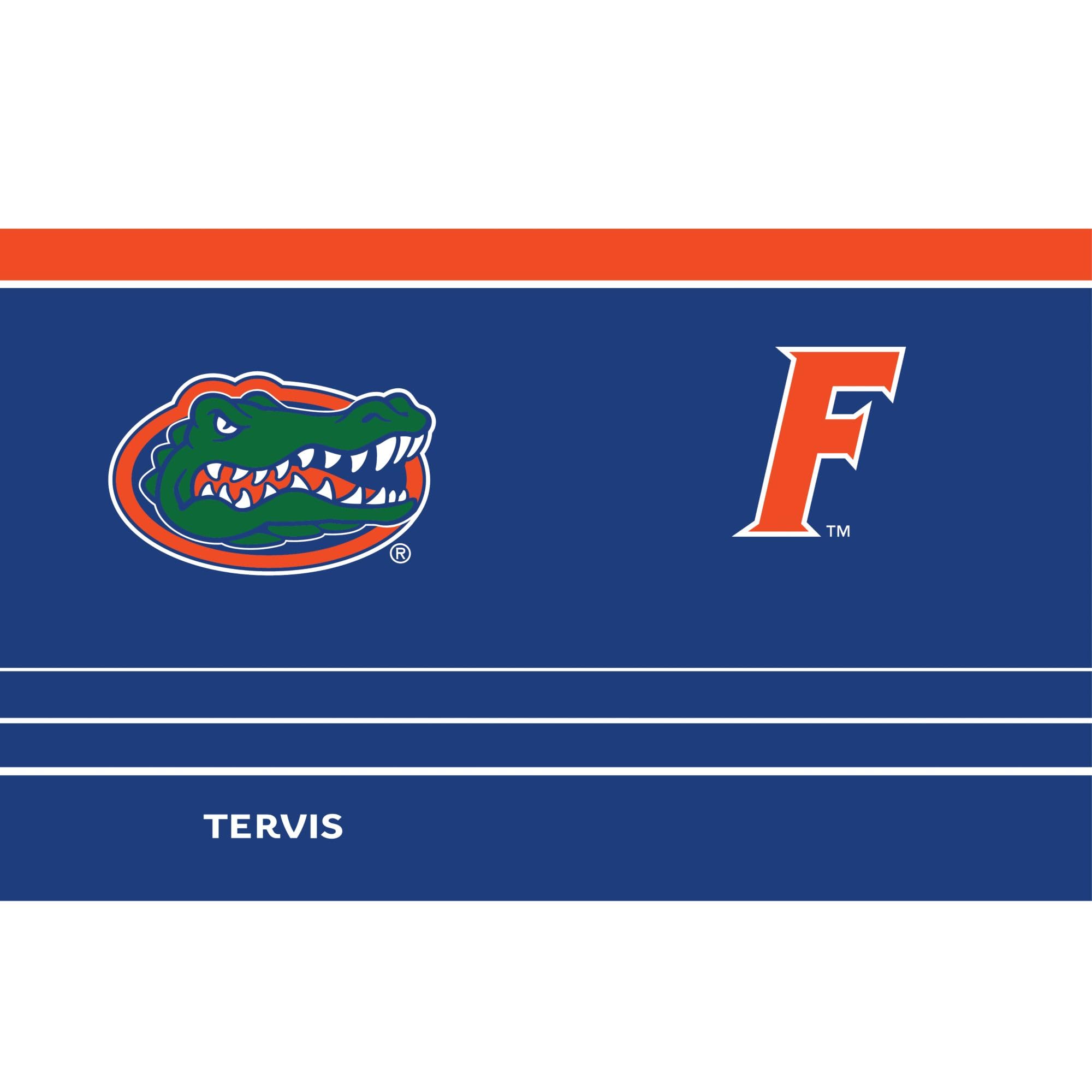 Tervis Traveler Florida Gators MVP Dreifachwandiger, isolierter Reisebecher hält Getränke kalt und heiß, 590 ml, Edelstahl