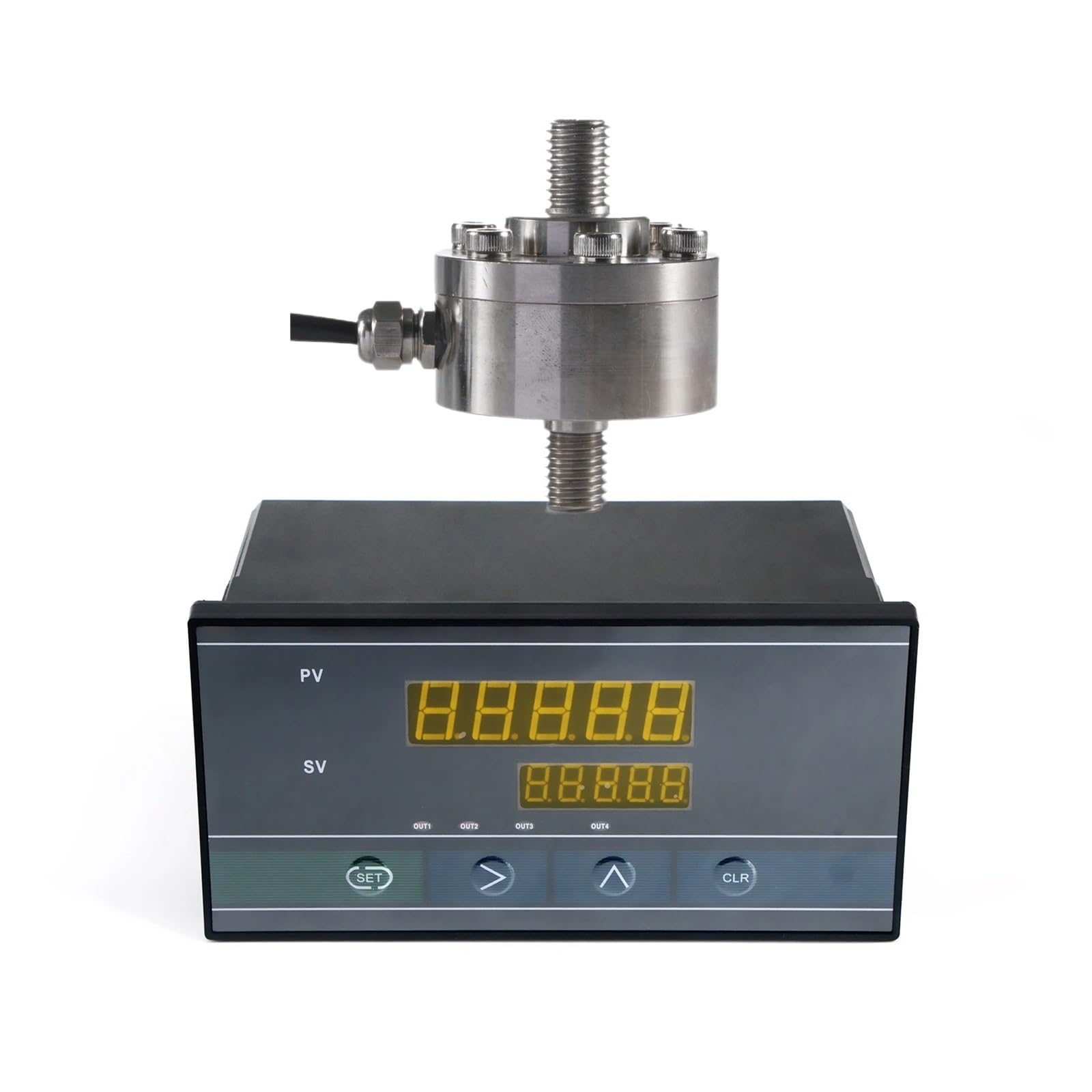 CHBMSS Load Cell Sensor with Indicator Display 0-1000KG, Type Load Cell Test Compression Force Weight Pressure for Scale Automate