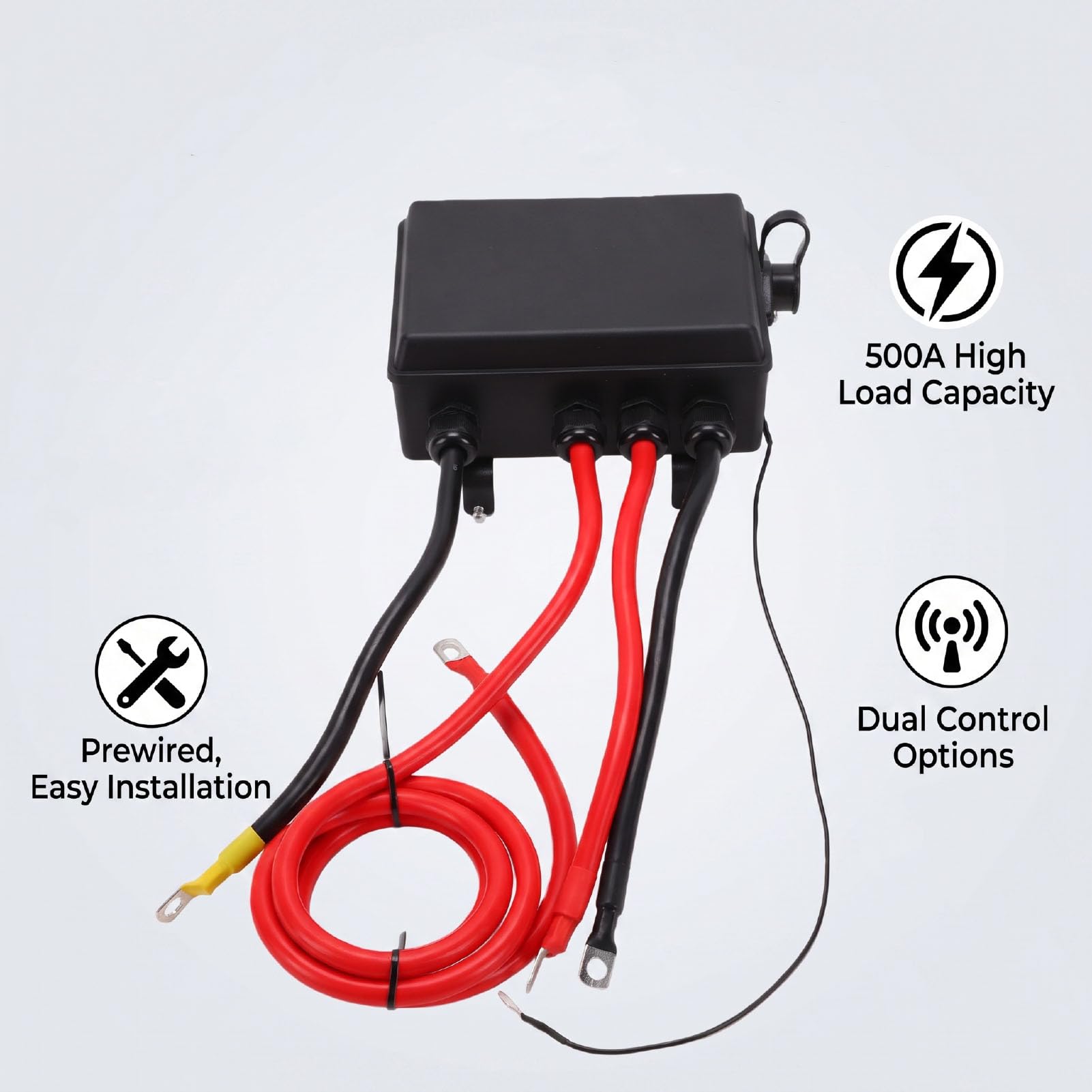 12 V 500 A Vorverdrahtetes Winden-Magnetrelais-Schütz-Relais-Kit