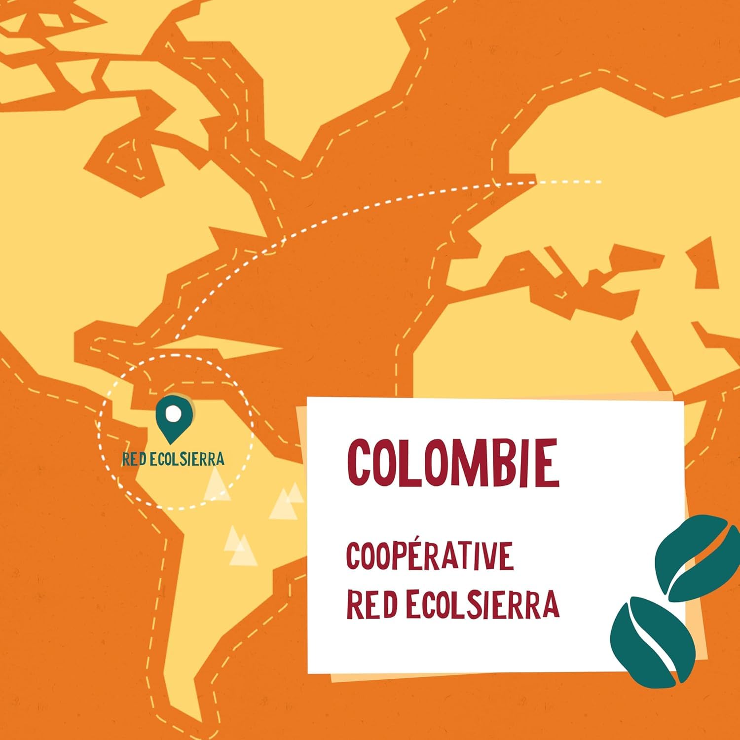 ALTER ECO - Café Grains - Café Arabica Bio de Colombie - Issu du Commerce Equitable - 1 kg