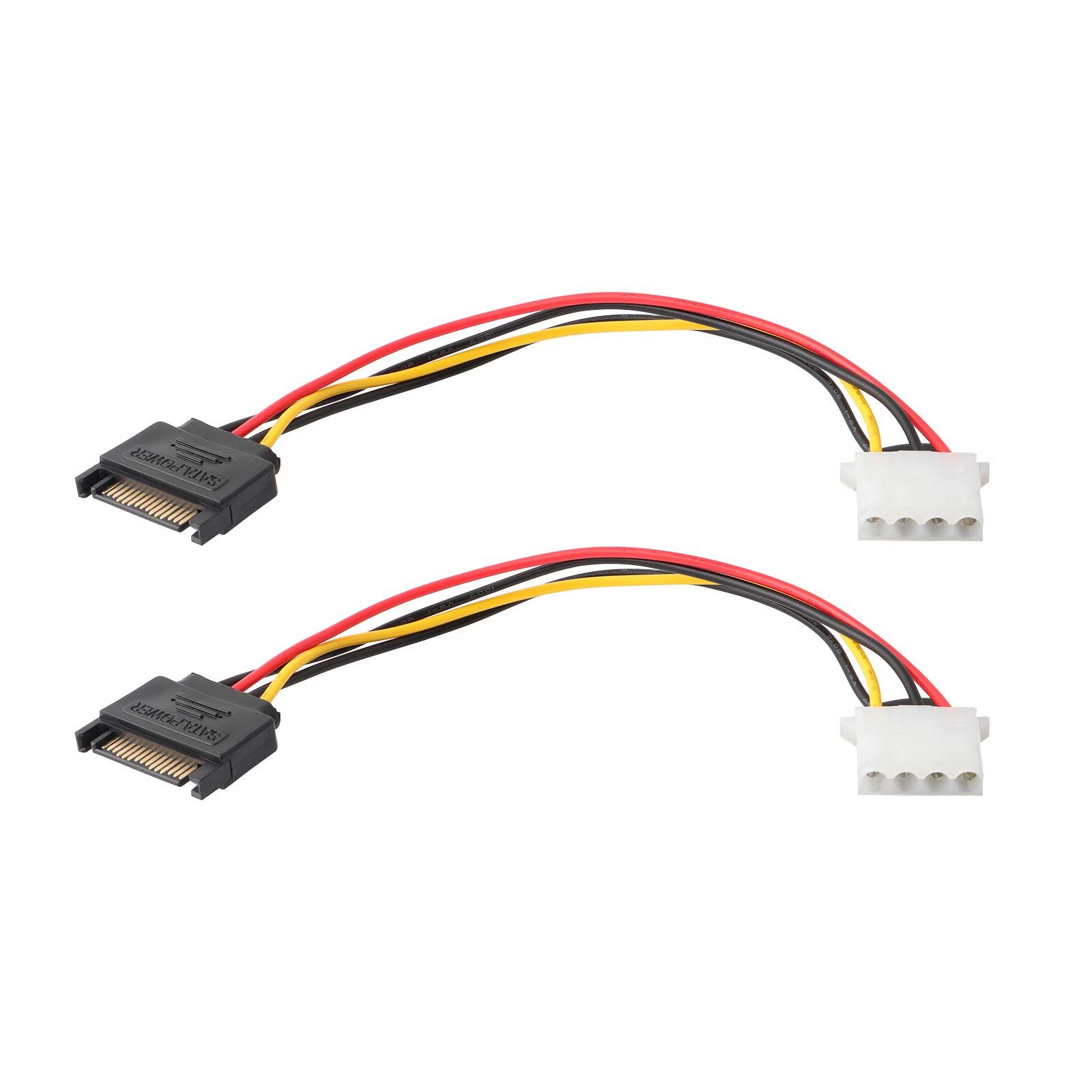 Buy ZSHYBER SATA Power Cable Adapter, 15 Pin SATA to 4 Pin IDE/Molex ...