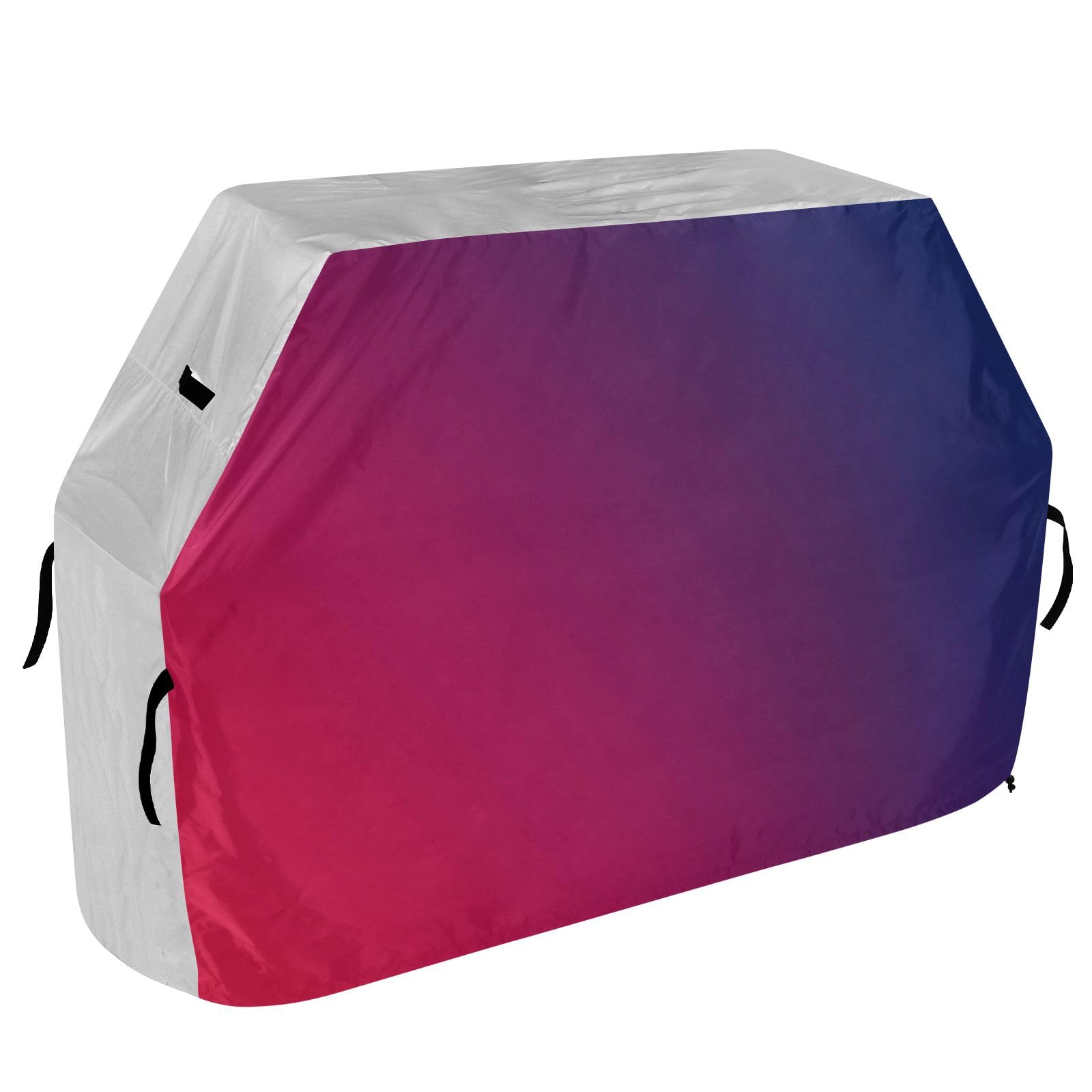 Copertura per barbecue con gradiente rosso e blu, impermeabile, resistente, per esterni