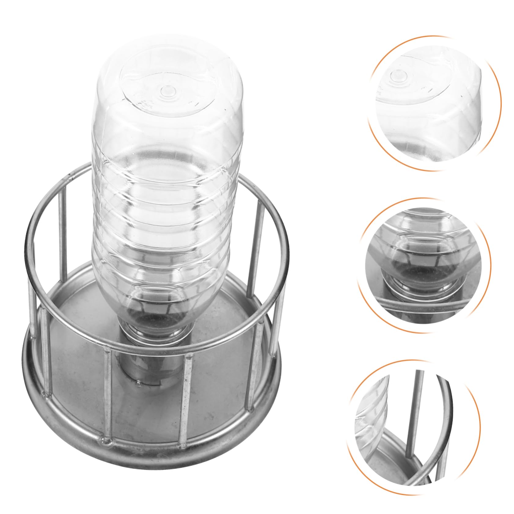 INOOMP 5pezzi Ciotola per Inossidabile per Rettili e Tartarughe Distributore Mini per e Resistente Idratazione Domestici