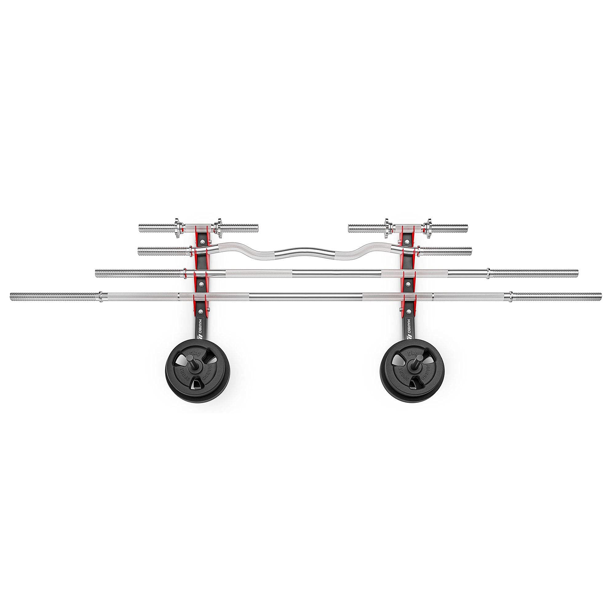 Soporte de pared Marbo Sport para barras y placas de peso MH-S208