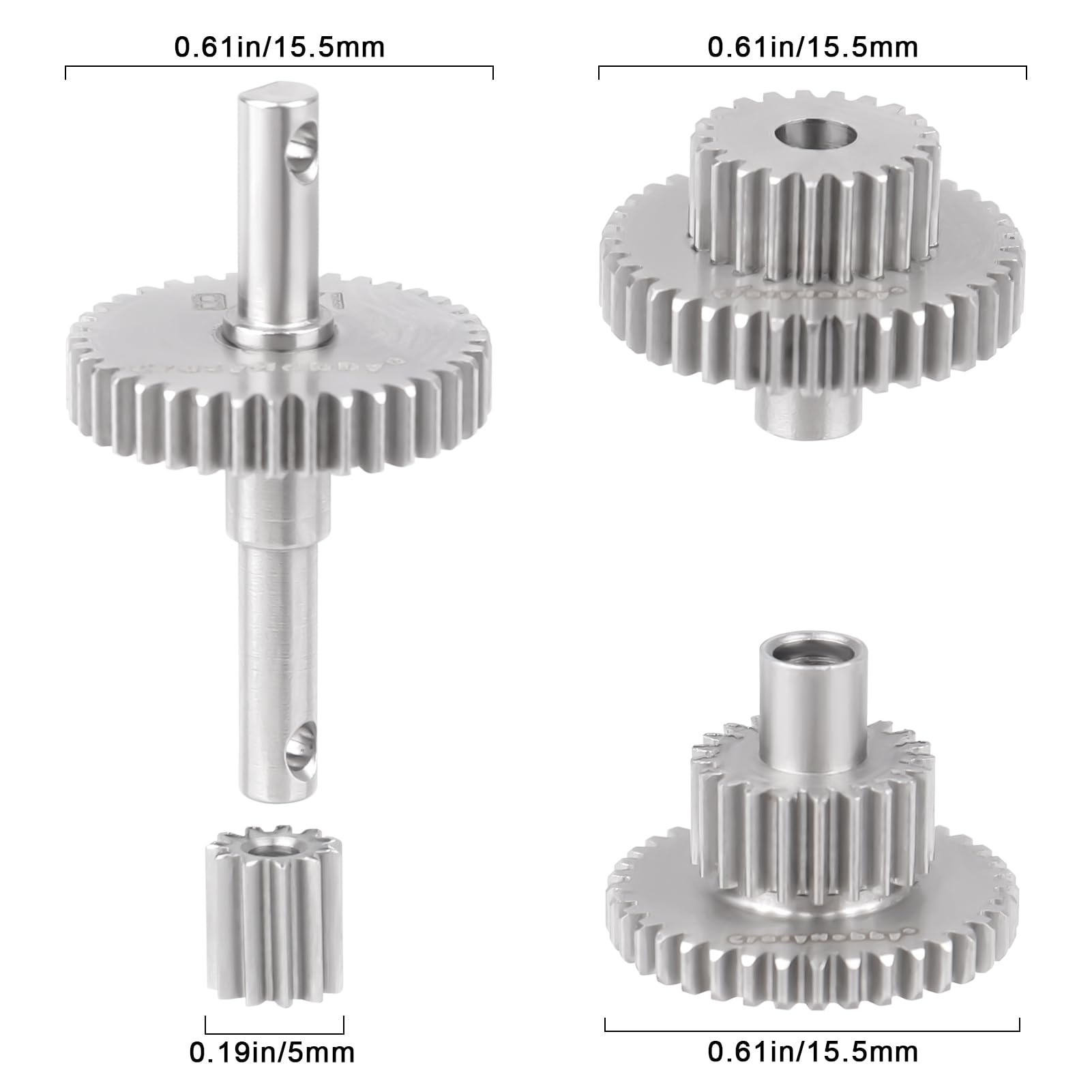Amazon.com: CrazyHobby Transmission Gear Set Stainless Steel High