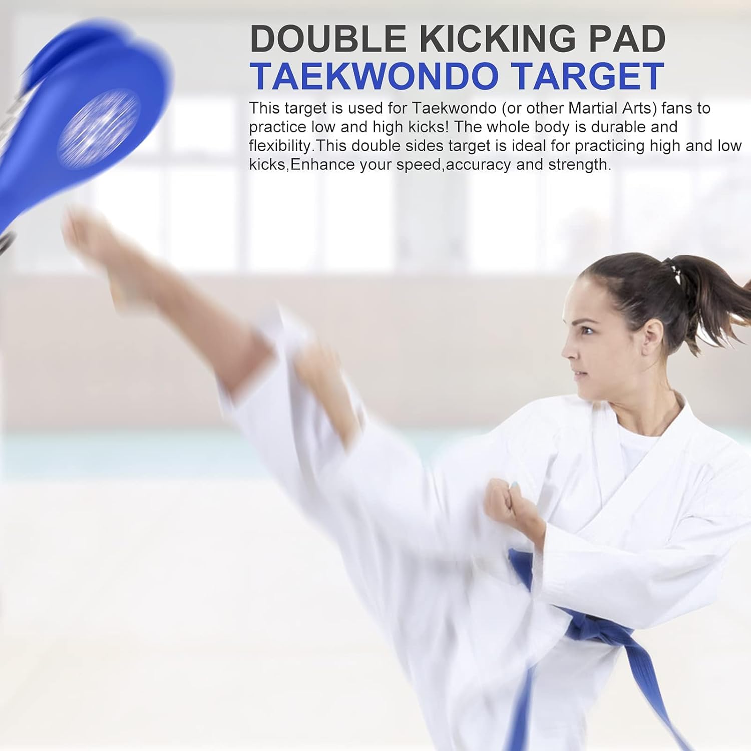 Taekwondo Double Kick Target Pads Trwałe podkładki bokserskie Sprzęt do sztuk walki Karate Kickboxing Punch Pads MMA Practice dla dzieci młodzieży dorosłych