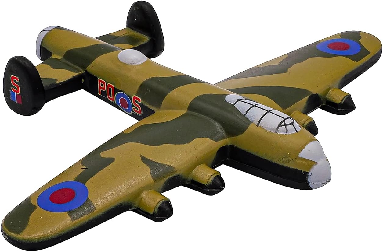 Lancaster Bomber Aircraft Fidget Toy - Squishy Foam Stress Reliever - Iconic Dambusters Plane Aviation gift for adults and kids