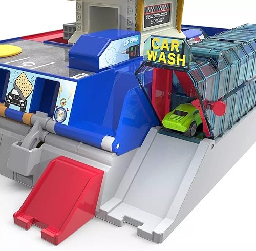 Miniatura 3 de Juego plegable con pistas y autos de juguete - Pista de carreras 2 en 1 - 80 piezas