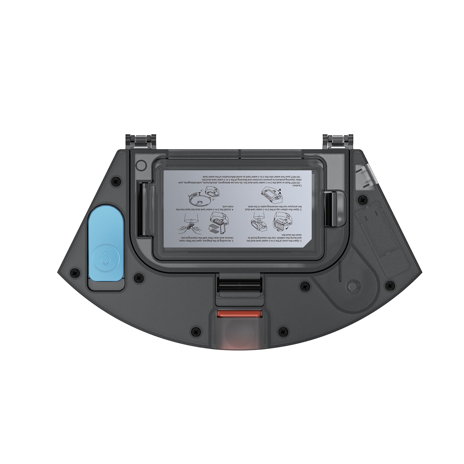 Airzeen Replacement Parts for Q10 pro Robot Vacuum Cleaner- 2-in-1 Water Tank Dust Box*1