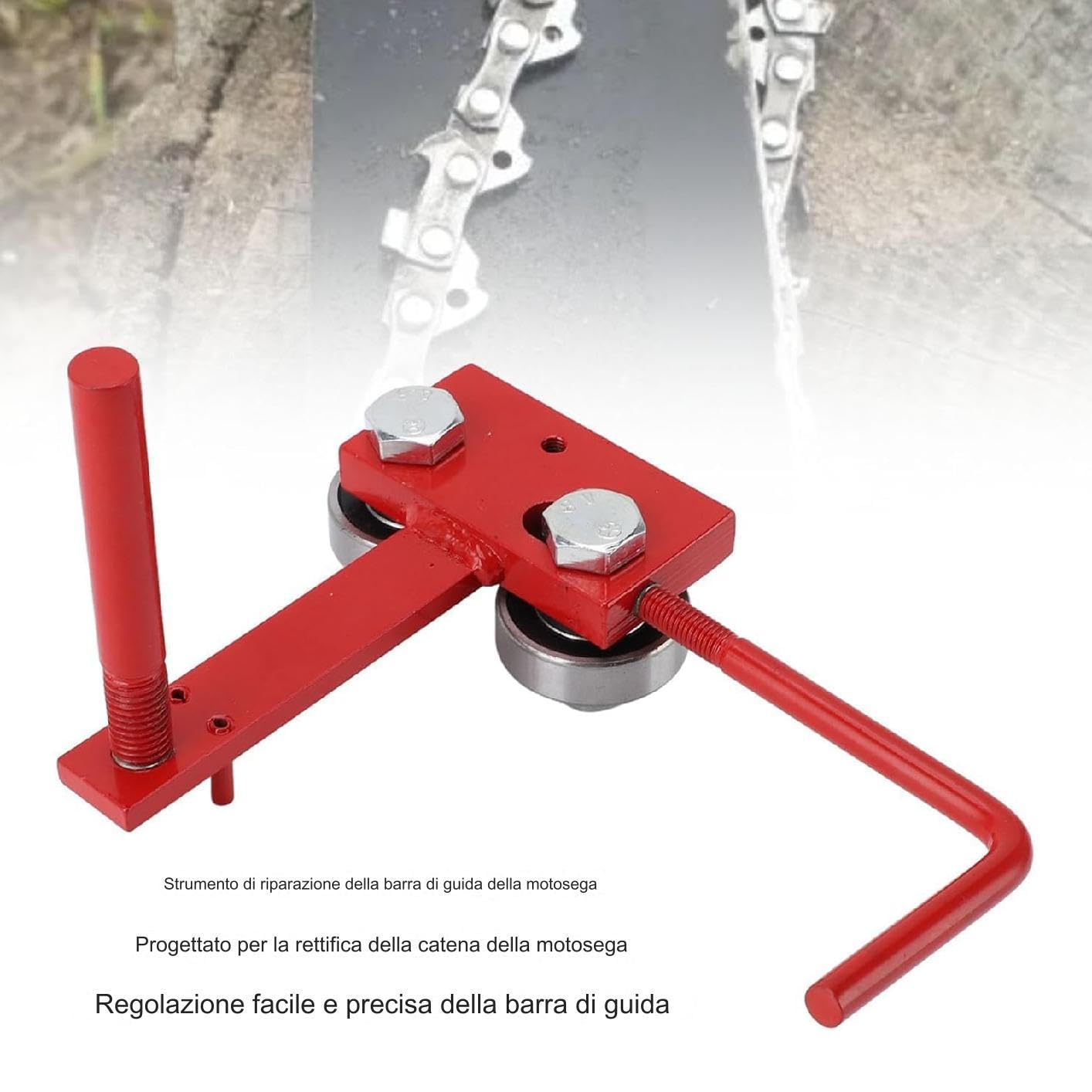 Guía Tensado Motosierra Accesorio de Afilado Motosierra Eléctrica | Kit Riel Ajustador Tensado Cadena Para leñadores, jardineros, carpinteros, entusiastas, paisajistas