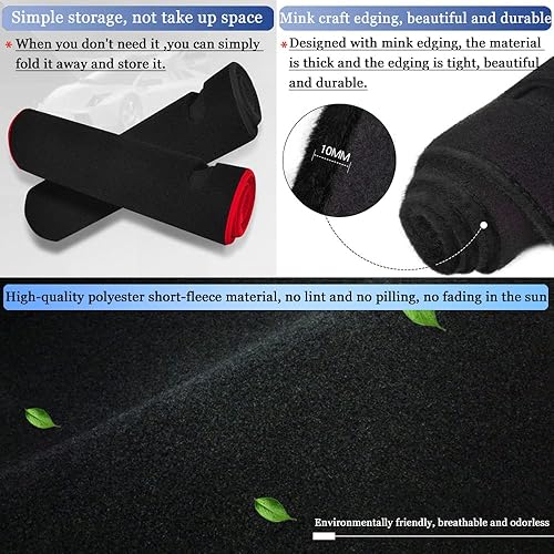 Miniatura 6 de Cubierta de salpicadero para salpicadero, tapete personalizado para Jeep Grand Cherokee 2011-2021 (no para Jeep Cherokee y Grand Cherokee L),