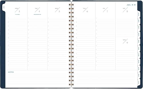 Miniatura 10 de AT-A-GLANCE Agenda 2023-2024 semanal y mensual 8-12 x 11 pulgadas grande colección Signature Brown YP905A09