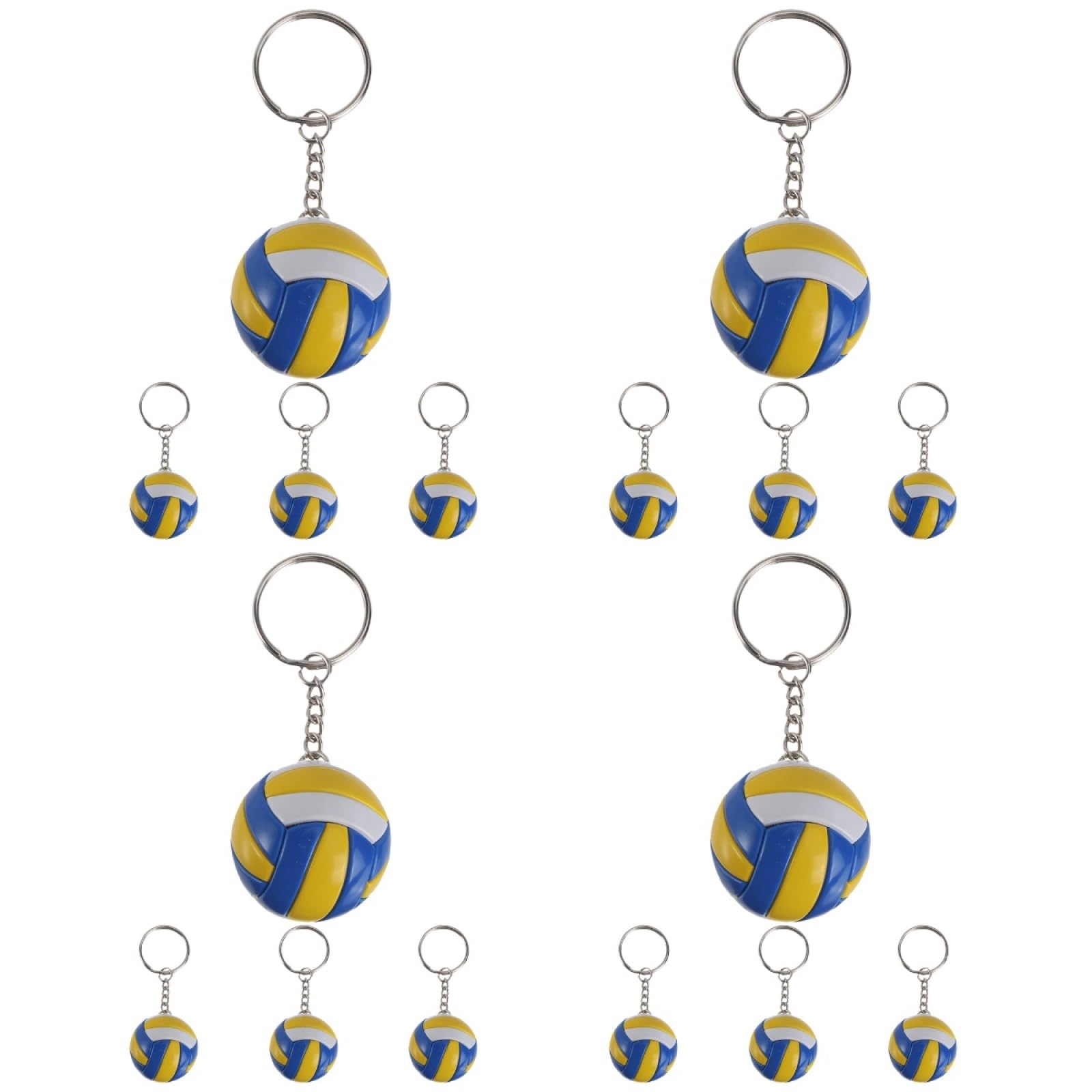 16pezzi Portachiavi Pallavolo Decorativo Ciondoli Portatili Per Borse Accessori Adorabili E Compatti Per Sportivi Come Per Appassionati Di Pallavolo
