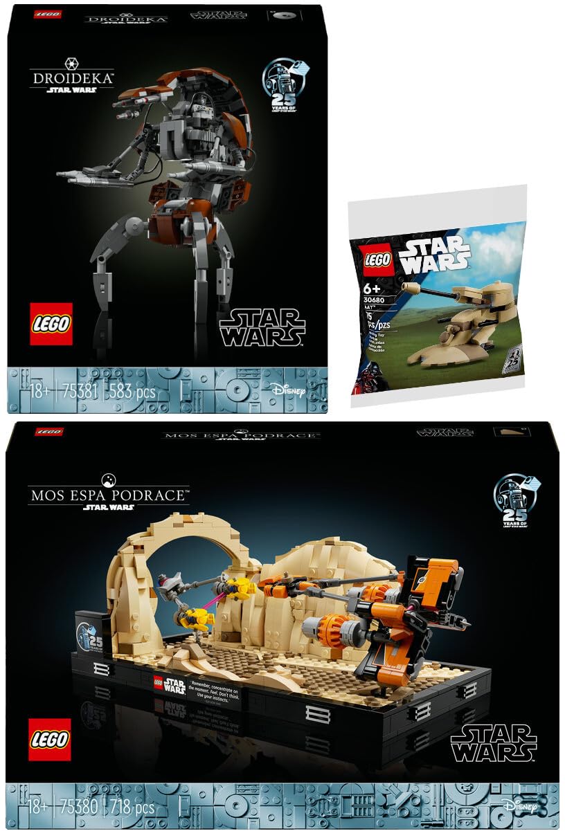Amazon.com: Lego Star Wars Set: 75380 Podrasse in Mos Espa Diorama