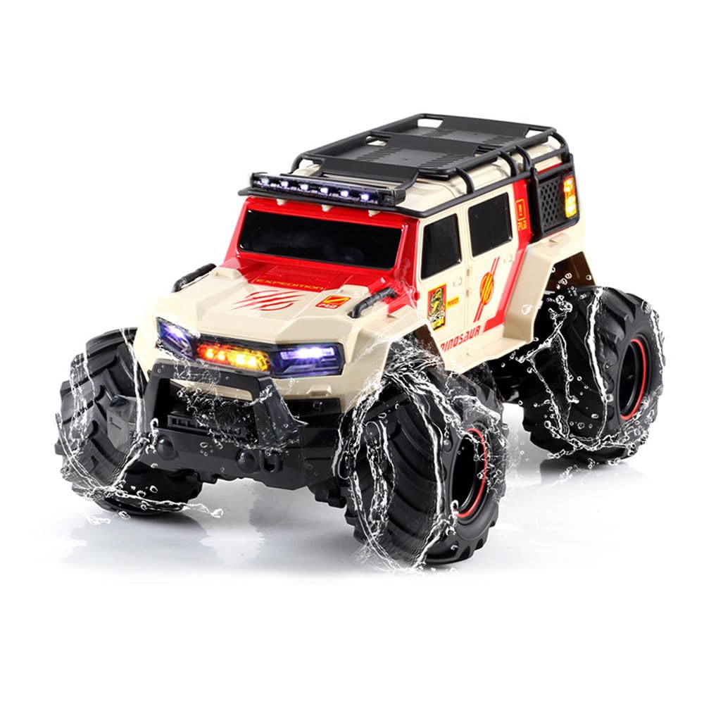 Amazon.co.jp: HJLXMF 水陸両用 RC トラック 1/14 警察オフロード車