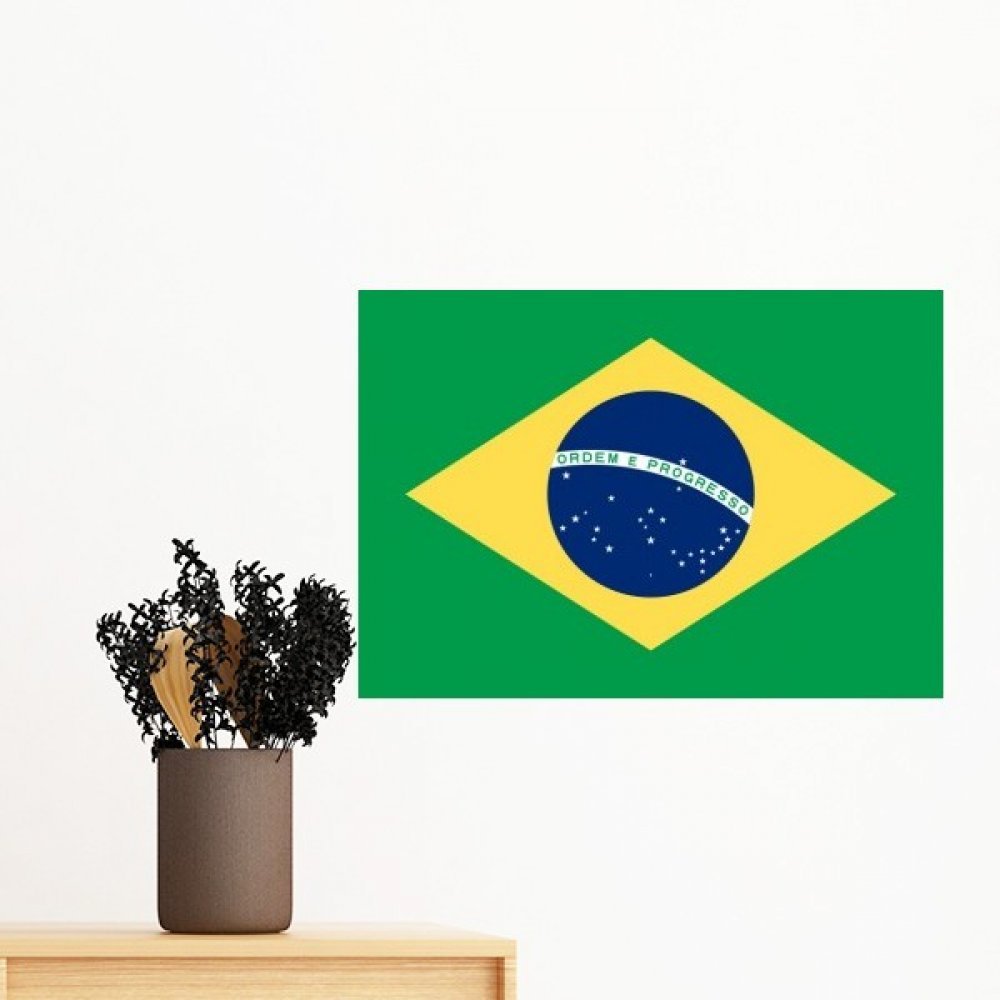Sticker mural Brésil motif pays pour déco chambre ado et salon ambiance voyage