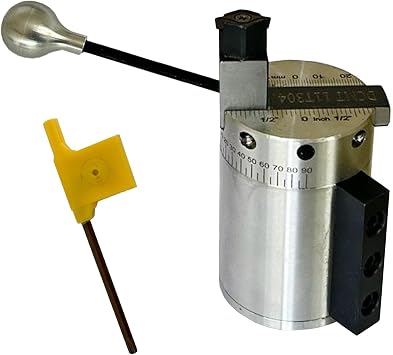 Heavy-Duty Radius Ball Turning Attachment for 7x16 & 7/16 Mini Lathes Fits Similar & Larger Lathe Machines Maximum 60 mm Radius Capacity DCMT11T304 Carbide Insert Bearing Base with 090 Side
