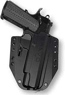 Holster for 1911 (4.25"-5") .45acp - OWB Holster for Concealed Carry/Custom fit to Your Gun - Bravo Concealment- - Bravo Concealment