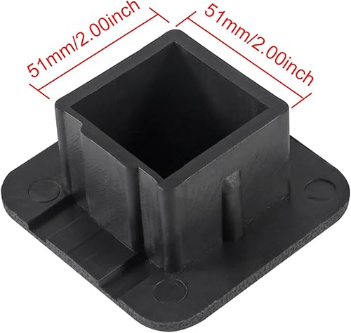Miniatura 5 de 2 piezas de 2 pulgadas para enganche de remolque, tapa de tubo universal de 2 pulgadas, inserto de enchufe receptor para clase 3, 4, 5, Ford GMC,