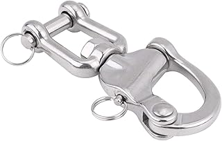 Replacement for Sailboat Spinnaker Halyard 03# large snap shackle 316 Stainless Steel Jaw Swivel Snap Shackle 316 Stainless Steel Jaw Swivel Snap Shackle for Sailboat Spinnaker Halyard 03# M2u468snap