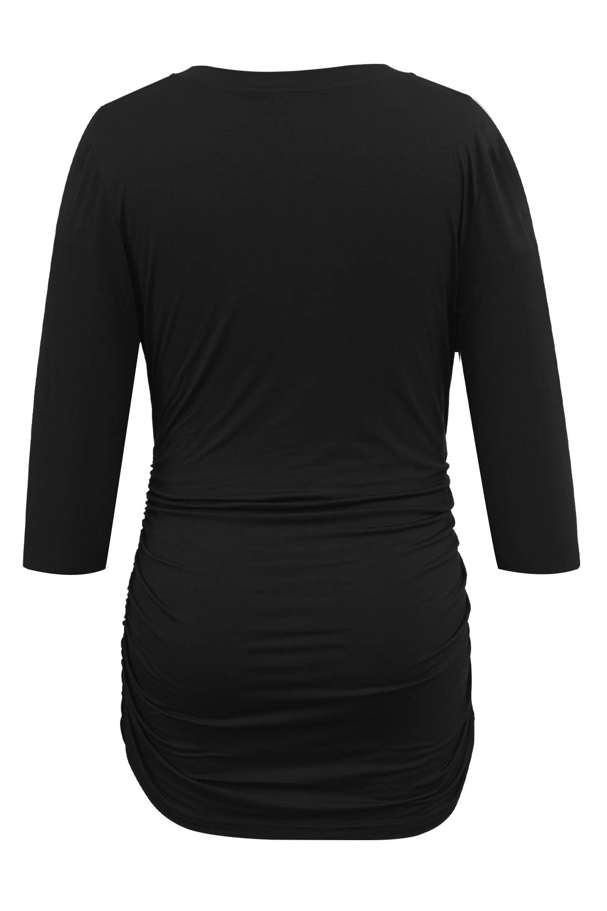 Smallshow blusa de maternidad para mujer, manga 3/4, túnica para embarazo, 3 unidades - - Medium