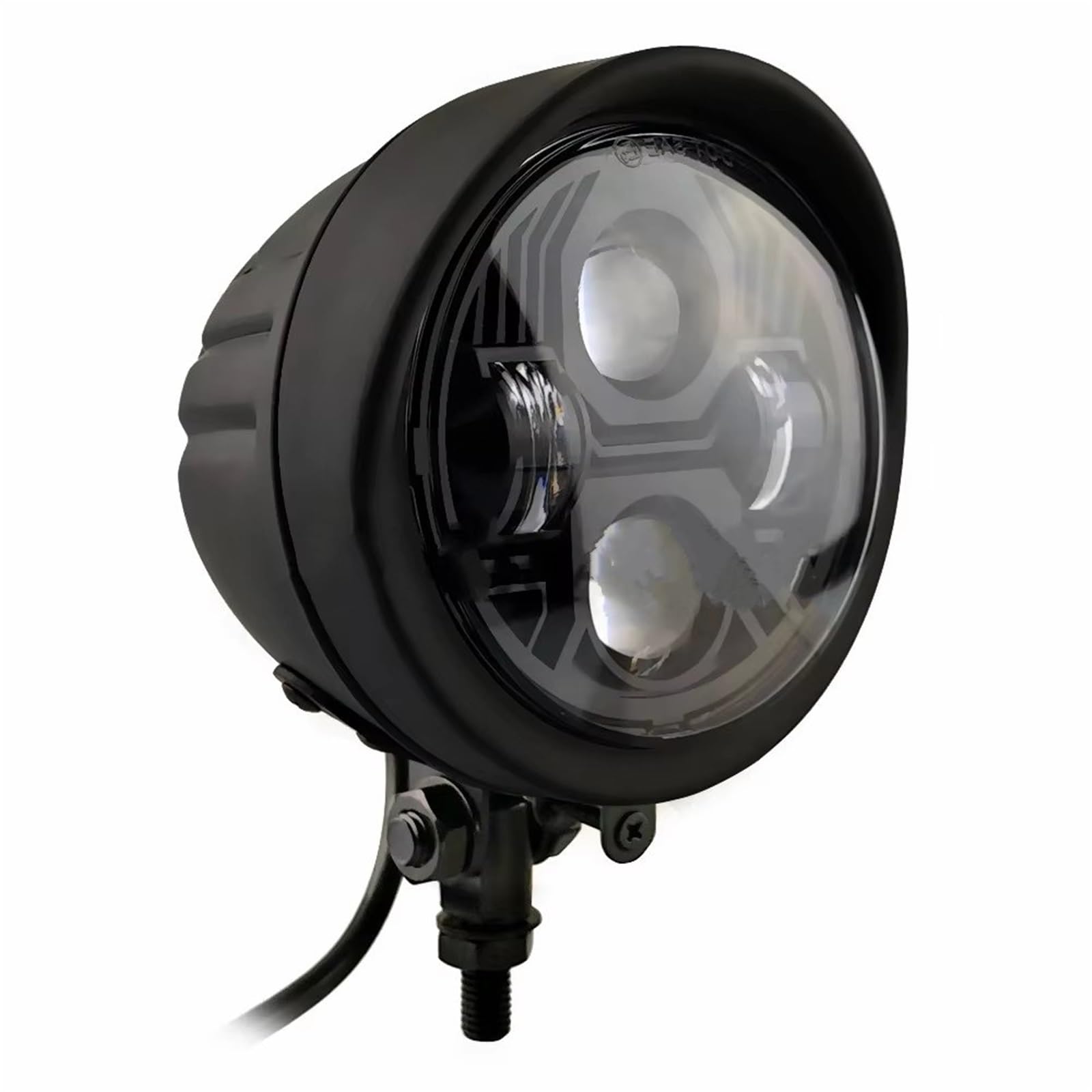 Generico Faro del Motociclo per Softail, per Chopper, per Bobber, Lampada Spot per Fari LED Vintage Personalizzati da 4,5" per Motociclette