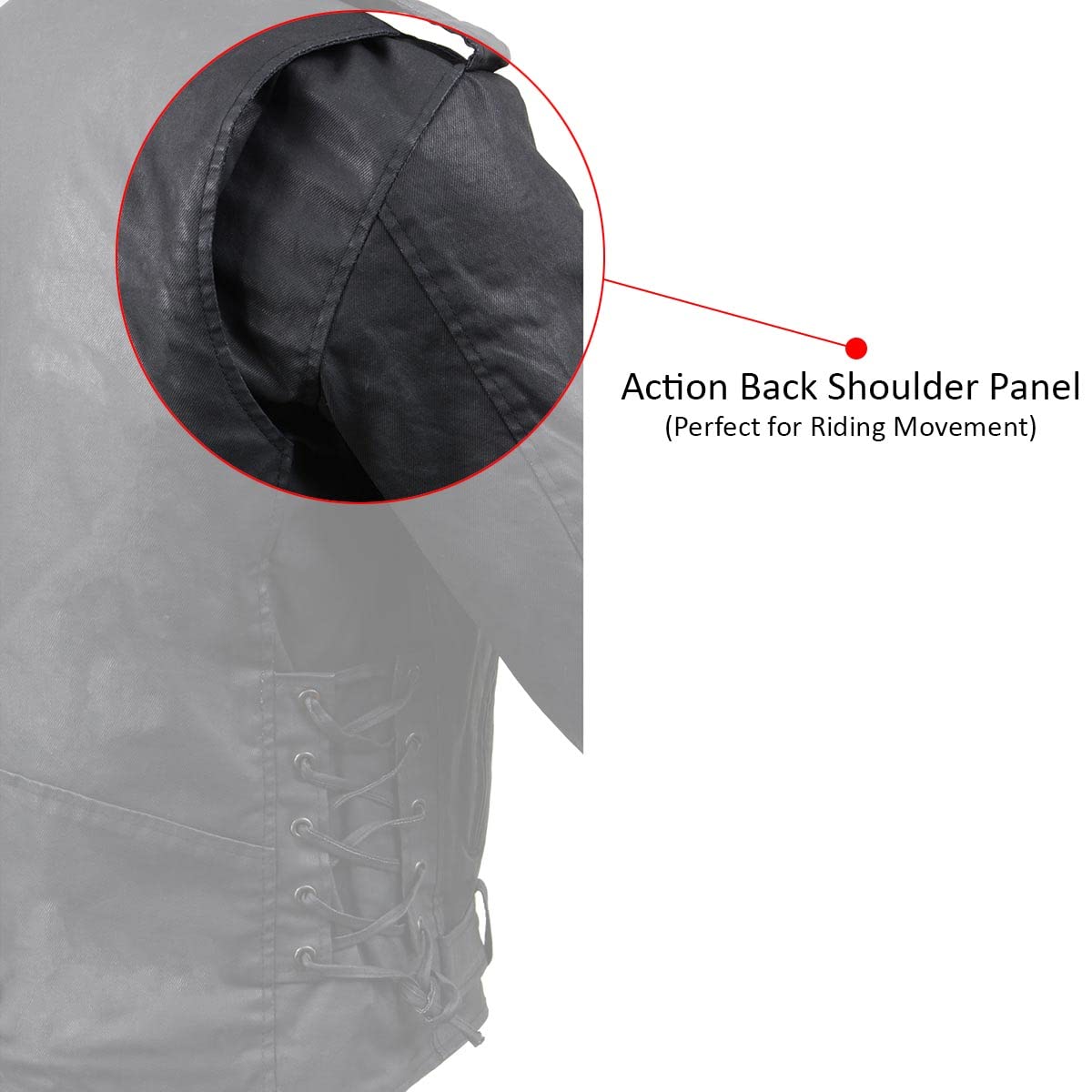 Milwaukee Leather Męska kurtka dżinsowa MDM1020 Armored Black Woskowany dżins, XXL, Czarny, XXL