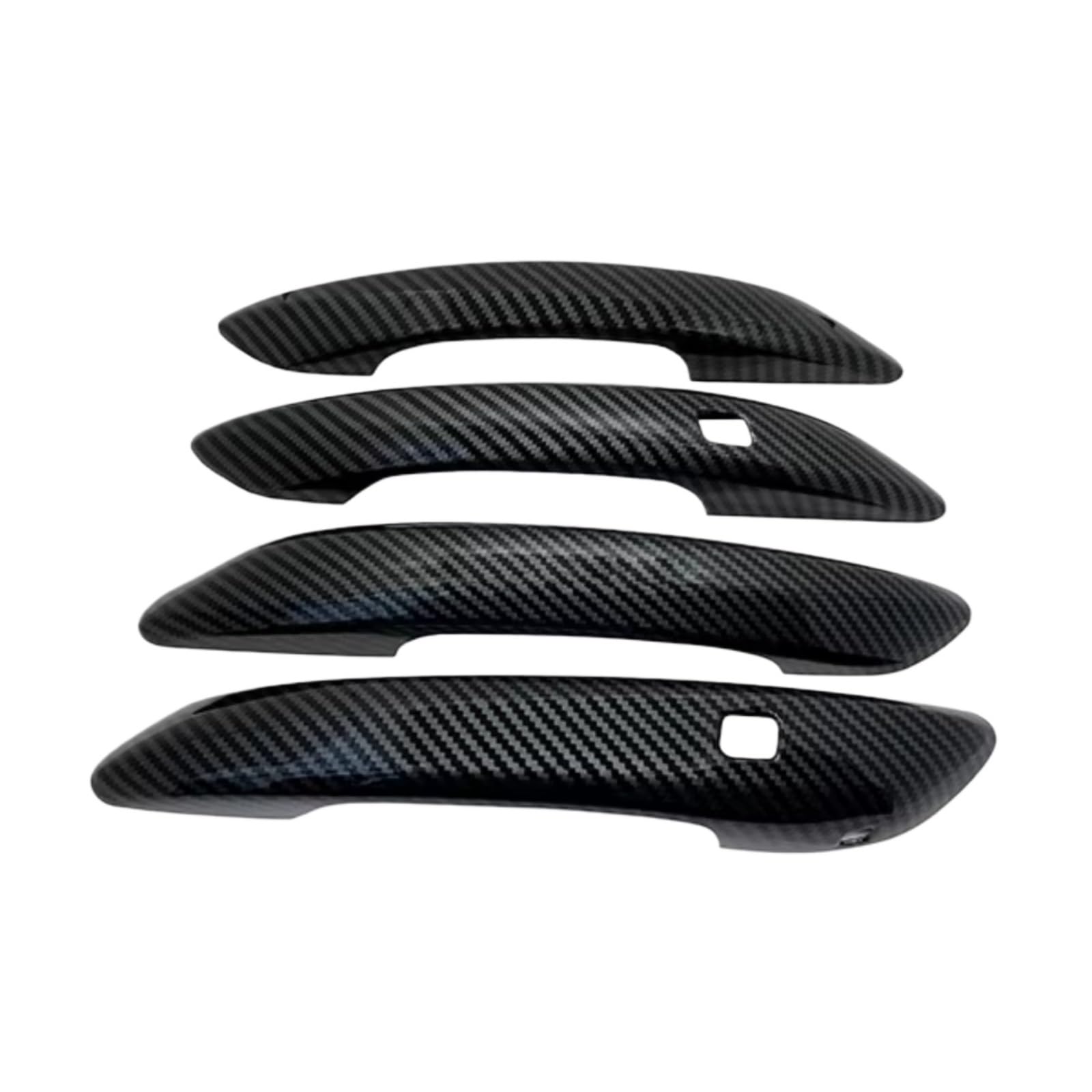 Qdzvalumv Carbon Fiber Car Door Handles Cover Shell Compatible With For Elantra Cn7 2021-2024 Car Door Handle Cover Trim Styling Auto Accessories Set(Carbon Fiber)