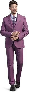 Blackberrys Men's Slim Fit Solid 3-Piece Suit