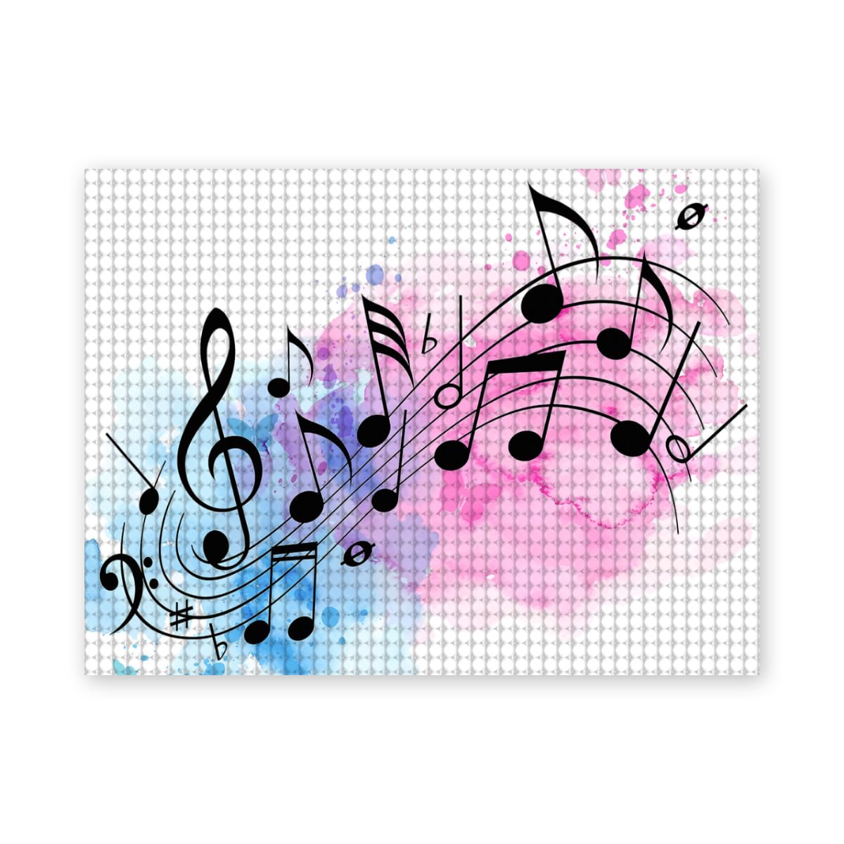 Amazon.co.jp: ピアノ柄 音楽柄 音符柄 ダイヤモンドアート