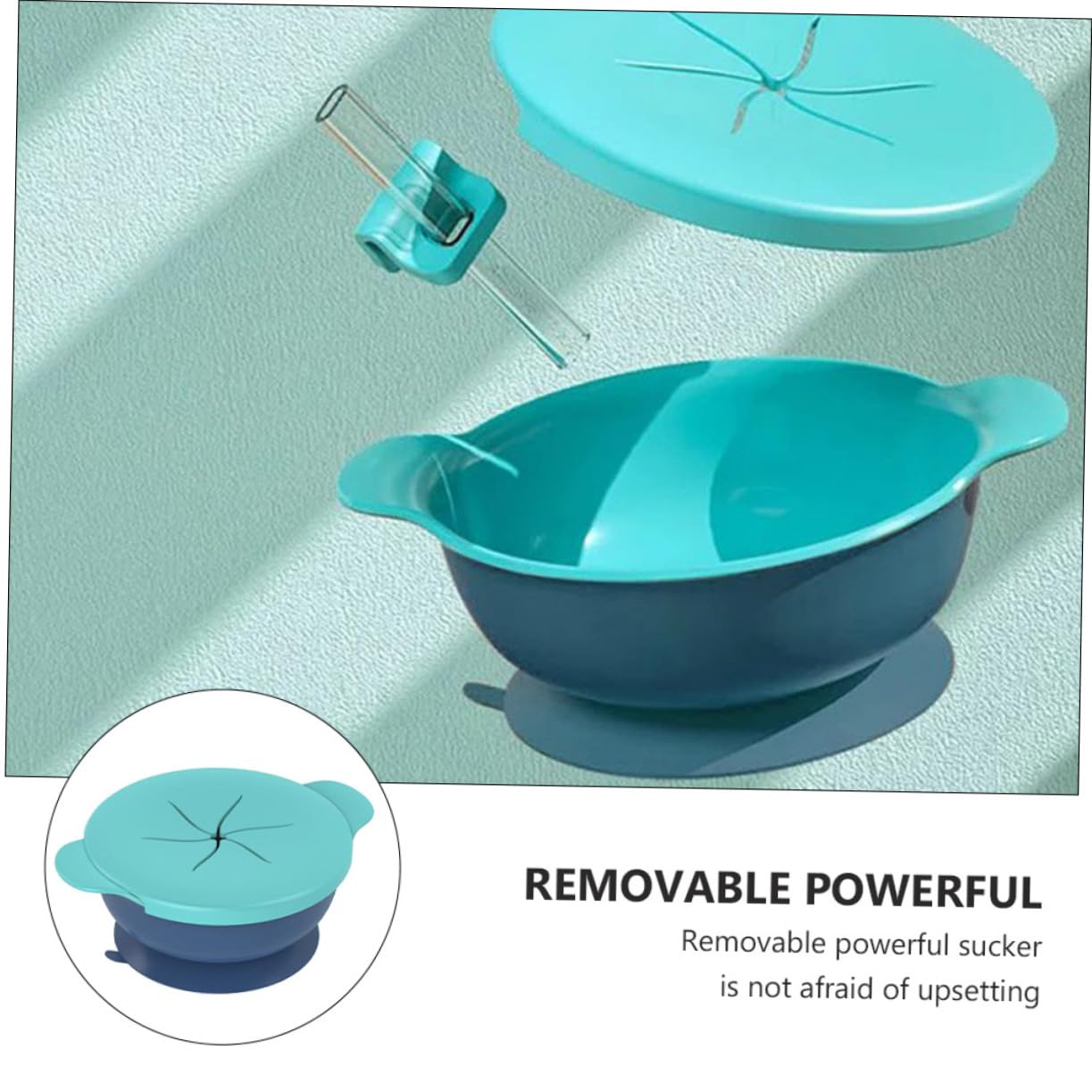 BESPORTBLE Silicone Feeding Plates and Dinnerware with Design for Snacks Lightweight and Portable Lunch Tableware for Boy Girl