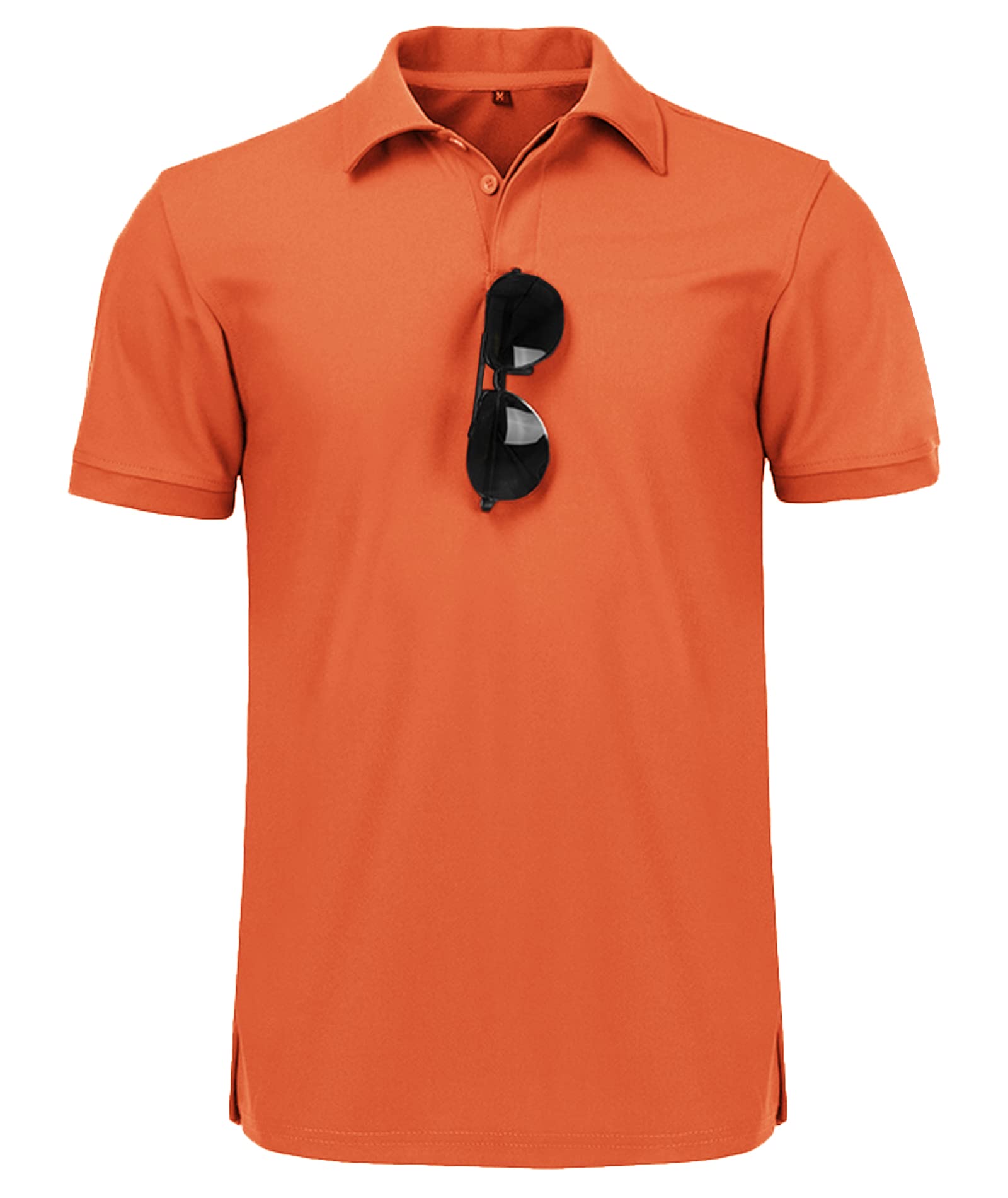 JACKETOWN Polo Shirt Uomo Manica Corta Asciugatura Rapida Traspirante Tennis Polo Shirt Camicie Polo Estate per Uomo Button Front T-Shirts Sport Shirt Basic Regular Fit Golf Polo Shirt